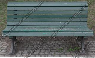 bench wooden green 0001